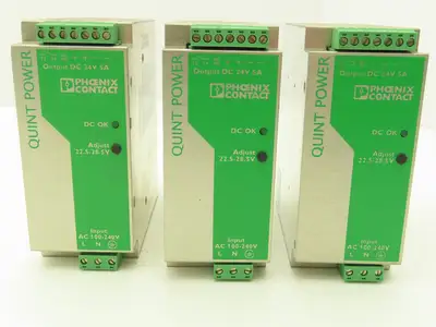 Phoenix Contact QUINT-PS-100-240AC/24DC/5 2938581 Power Supply 24VDC/5A Lot of 3