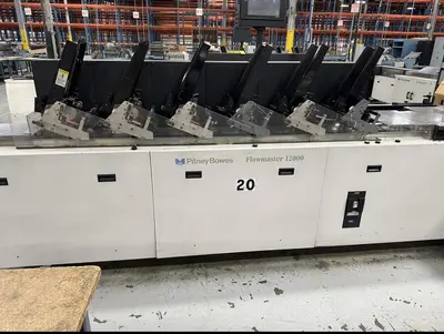 USED PITNEY BOWES (6) STATION FLOWMASTER 1200 MAIL INSERTER