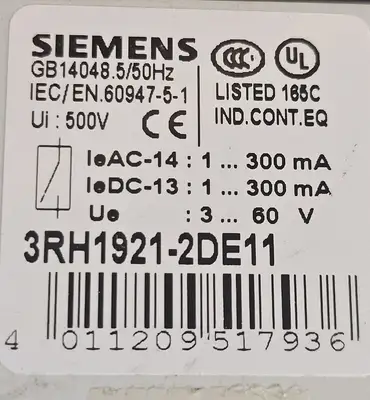 Used Siemens _UNKNOWN_ PLC Contactors South Carolina US | Palmetto Automation #1319847