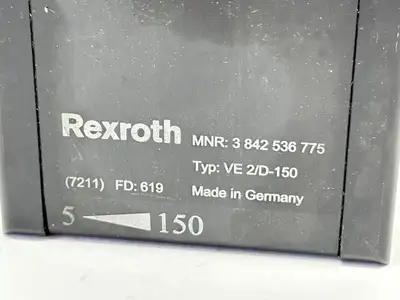 Used Bosch Rexroth 3 842 536 775 Parts (Hydraulics and Pneumatics) Michigan US | Maverick Industrial Sales #1462836