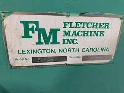 62" WIDE FLETCHER MACHINE INC. MODEL FM-84 RAZOR SLIT SECTION
