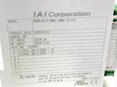 MCON-CG-2-20WAI-20WAI-EC-0-0 | IAI  Controller - Used