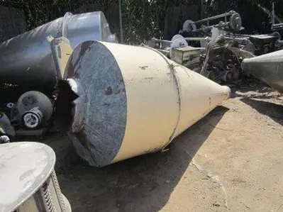 Separator, Cyclone, 48" X 10'4", C/st, Air, 76" Cone, #S737334
