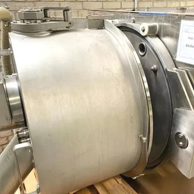 Krauss-Maffei HZ 800/1.0 Ph CIP peeler centrifuge, 316SS.