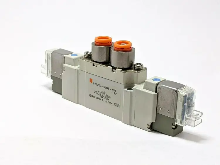 Used SMC DOUBLE SOLENOID VALVE 5 PORT Solenoid Valves | Maverick Industrial Sales #1102966