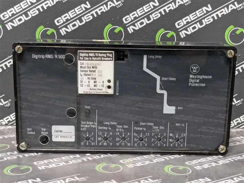 Westinghouse RH52CLSI Digitrip RMS/R500 Trip Unit 600A Plug PR6A06A060 Used