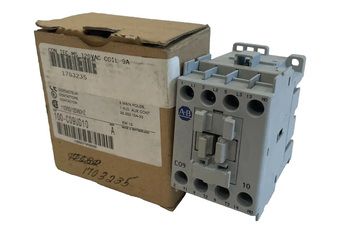 ALLEN BRADLEY 100-C09UD10 CONTACTOR SER.A 100C09UD10 NEW, SURPLUS