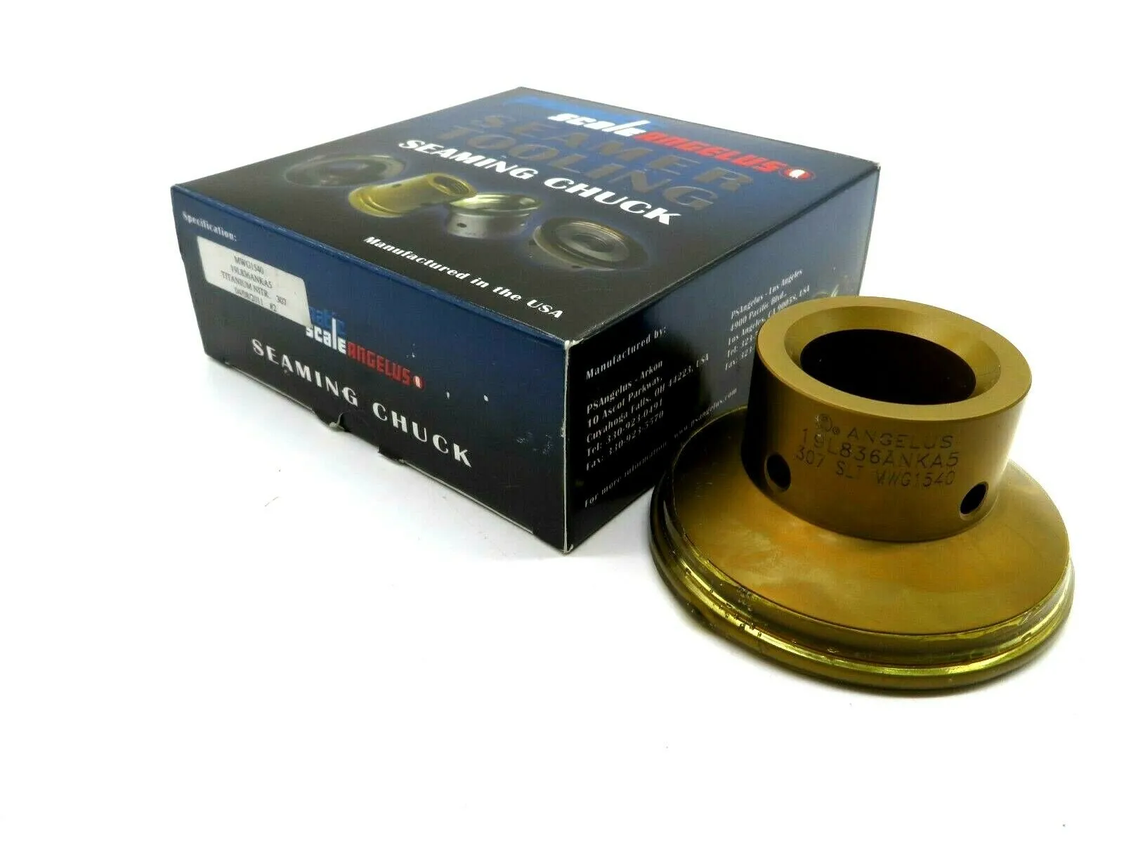 NEW PS ANGELUS 19L836ANKA5 SEAMING CHUCK TITANIUM