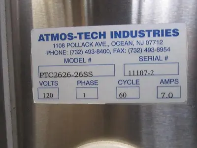 USED 2008 ATMOS-TECH INDUSTRIES PTC2626-26SS