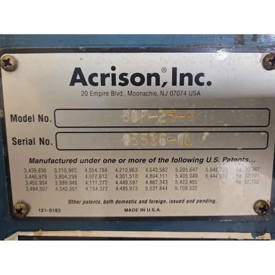 USED ACRISON INC. BDF-25-N