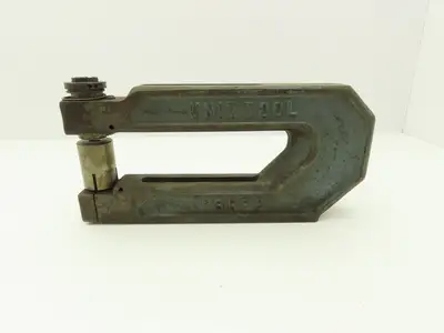 Unittool 8HP2 Press Brake Punch C Frame 45/128 x 67/128" Oval 8" Throat *Read