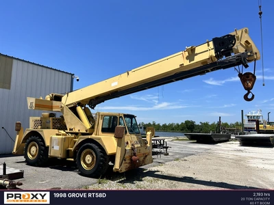 Used 1998 GROVE RT58D Mobile Cranes Louisiana US | Proxy Equipment #1377642