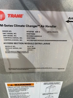 USED trane MCCB021UA0A0UA