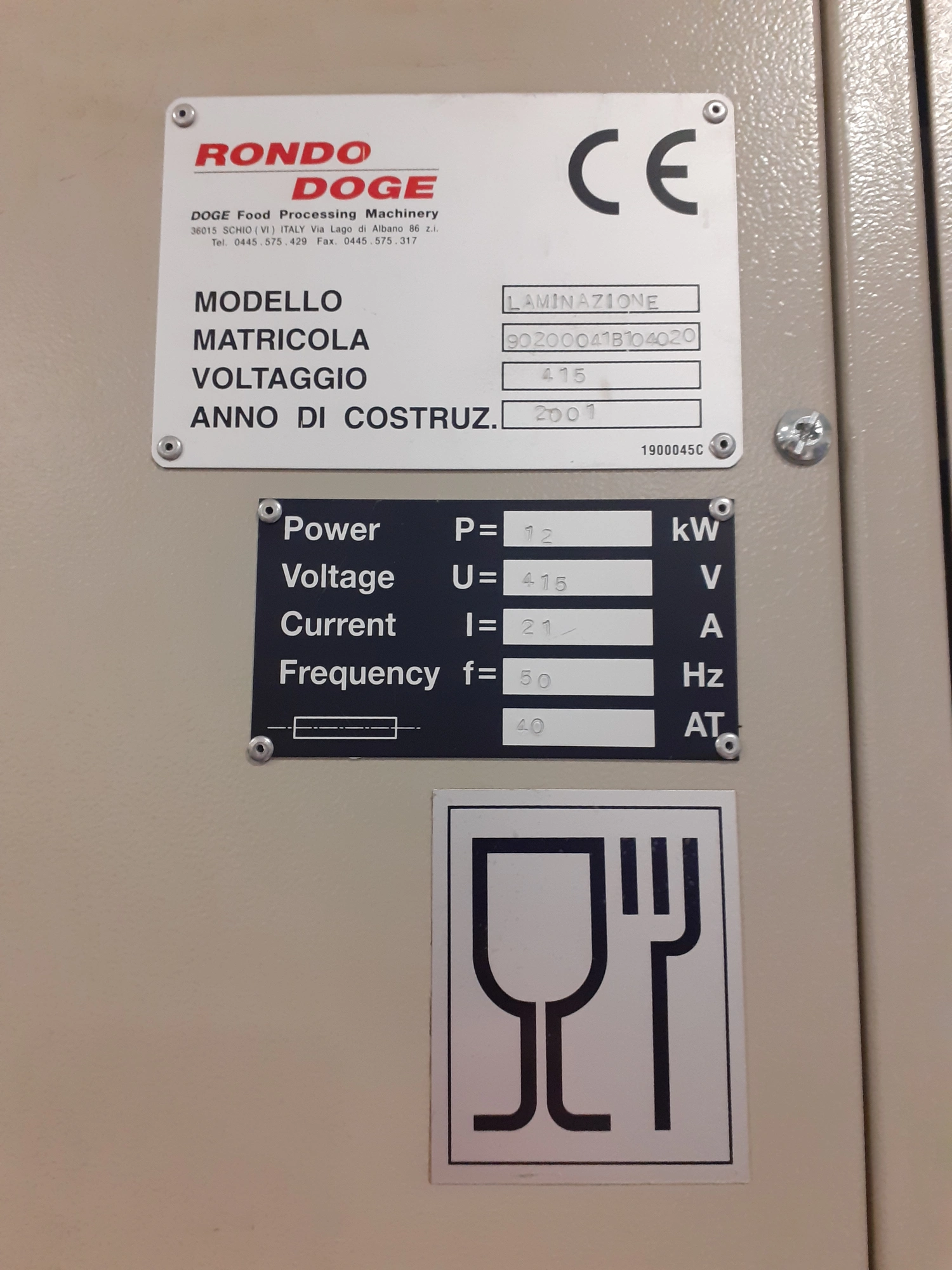 Rondo Doge LaminaZione Sheeter