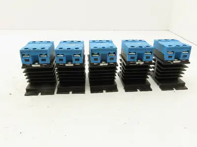 Celduc SO943460 Solid State Relay 35A 280VAC 12VDC With Heatsink Lot of 5