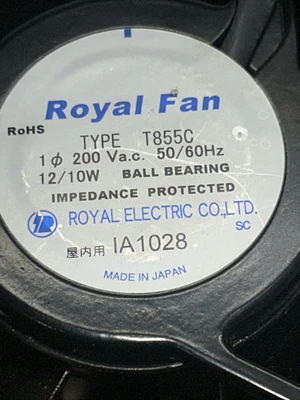 NEW Royal FAN T855C