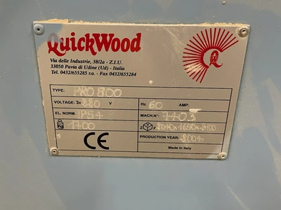 Used 2004 QUICKWOOD PRO800 Denibbing Sanders Ontario CA | Aldan Woodworking Machinery #1252655