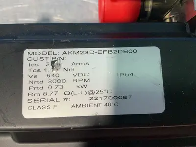 Used KOLLMORGEN AKM23DEFB2DBOO Motors (misc) Ohio US | HGR 24 #1329368