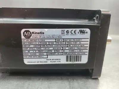 Used Allen Bradley 244017 Servo Motors | Palmetto Automation #1151245