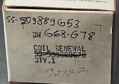 GE 55-509889G53 G68-G78 Coil 208/240V-60Hz 220V-50Hz. Loc4E16