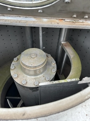 Western States 40 x 24 Quadramatic perforate basket centrifuge, 316SS.