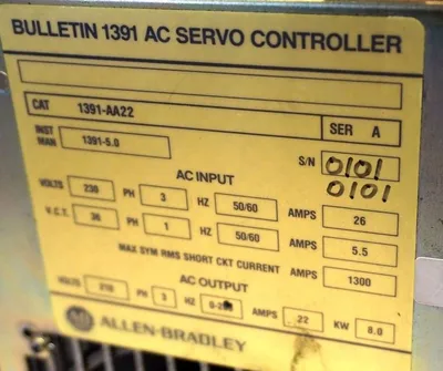 ALLEN BRADLEY 1391-AA22 SER. A AC SERVO DRIVE 1391AA22