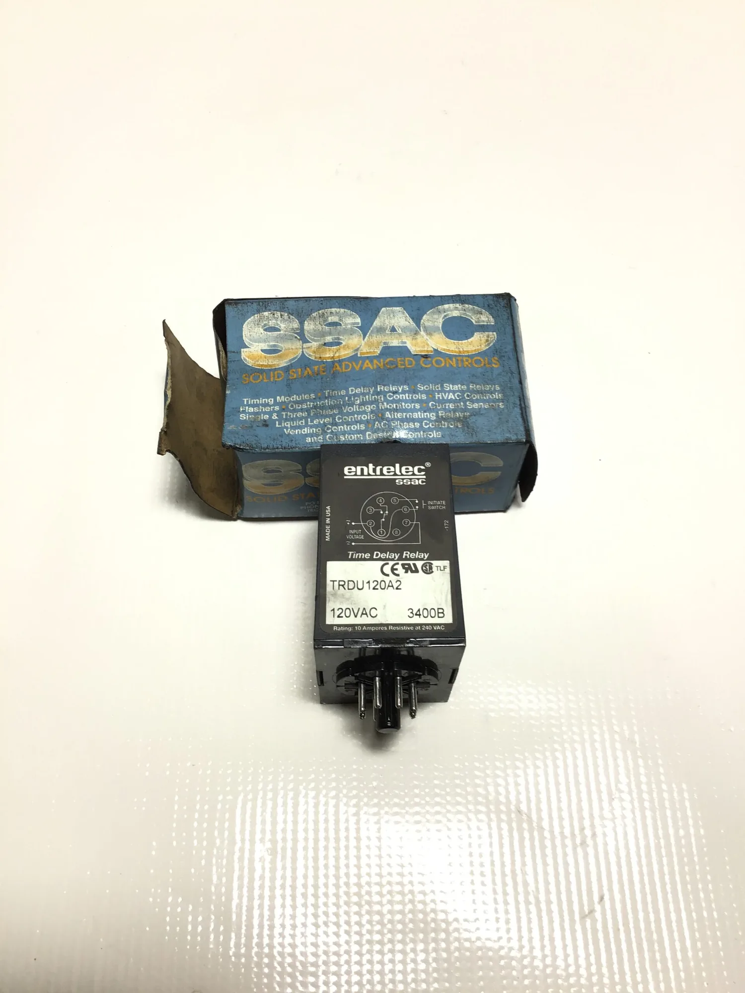 Entrelec SSAC TRDU120A2 Time Delay Relay
