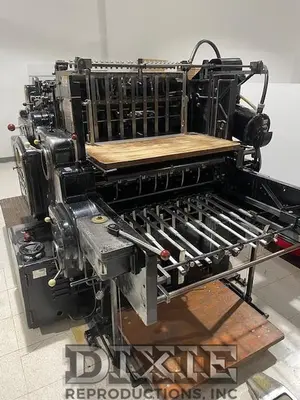 USED HEIDELBERG SBG CYLINDER PRESS
