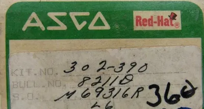 NEW ASCO 302-390 REBUILD KIT 302390