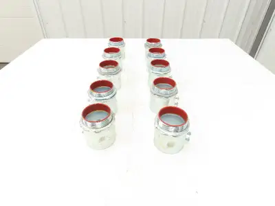 TC727A Steel City 2-1/2" EMT Conduit Box Adaptor Connector Insulated Lot of 10