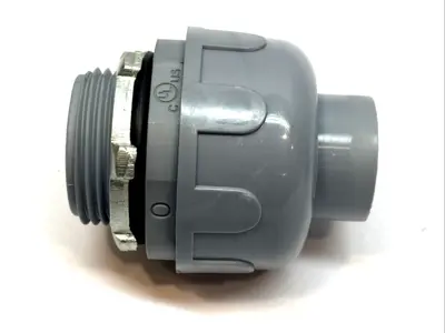 USED TOPAZ 1" STRAIGHT LIQUIDTIGHT CONNECTOR, GRAY NYLON 6/6 1" CONDUIT