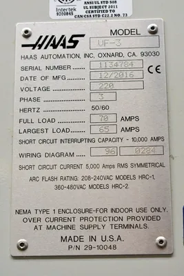 2016 HAAS VF-3 Vertical Machining Centers | Westbrook Asset Management (10)