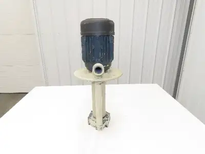 Flux Gerate Plastic Centrifugal Immersion Pump 1.1kW 3360rpm 230/460V 12" Depth