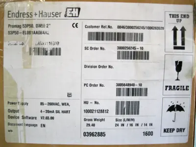 NEW Endress+Hauser 53P50-EL0B1AA0BAA2