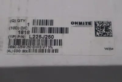 OHMITE L225J250 / L225J250 (NEW IN BOX) LOT OF 13 UNITS STOCK G437