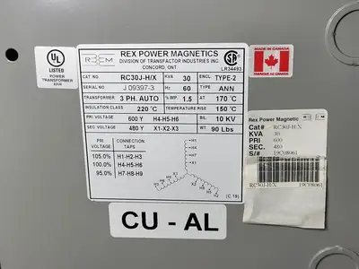 USED REX POWER MAGNETICS RC30J-H/X