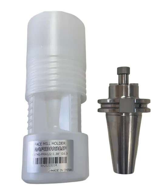 RapidHold CAT40 x FMA Shell Mill Holder 1/2" x 1-3/8" G6.3 Balanced