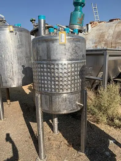 Tank, 100 Gallon, S/st, Jkt, Agit, DT/DB, 28" x 32" #S742662
