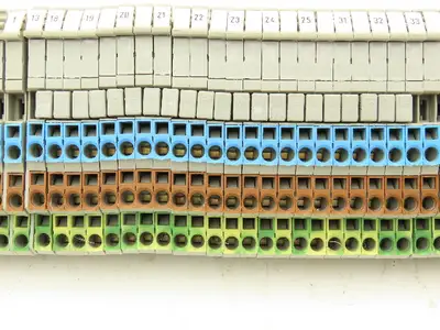 Wago 280 4-Wire 20A Grounding Terminal 380V 2.5mm² 20A DIN Rail 31" Lot of 64