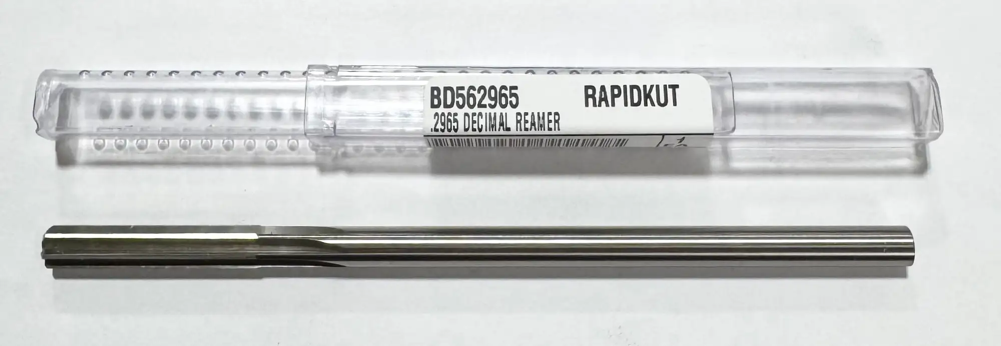 RapidKut .2965 HSS Chucking Reamer Straight Shank/Straight Flute USA Made