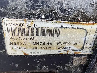 USED B & R AUTOMATION 8MSA4XR0-67
