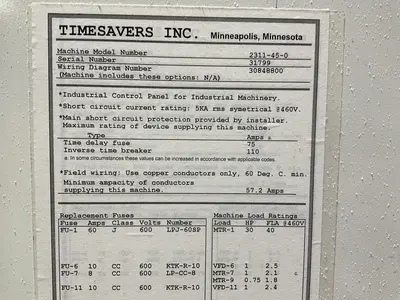 Used TIMESAVERS INC 2315450 Wide Belt Sanders Ohio US | HGR 24 #1485358