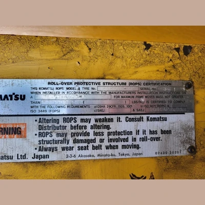 USED KOMATSU WD600-3