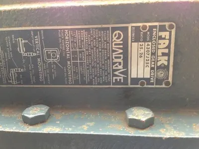 Falk Quadrive Enclosed Gear Drive Model: 4307J25C