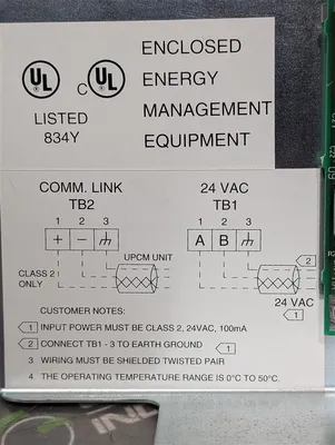 Trane 50100829 UPCM Operator Interface Assembly Rev 10 Used