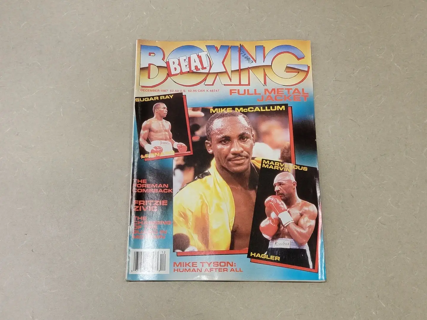 USED BOXING DECEMBER 1987