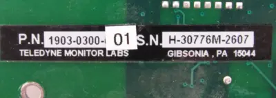 NEW TELEDYNE 1903-0300-01 PC BOARD 1903030001