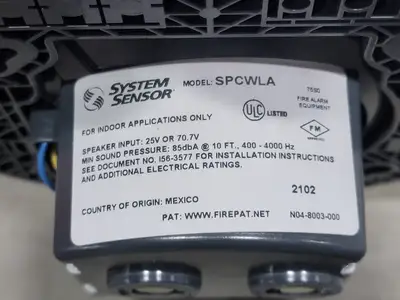 New | in-Stock SYSTEM SENSOR SPCWLA Safety Equipment British Columbia CA | Lenmark #265520