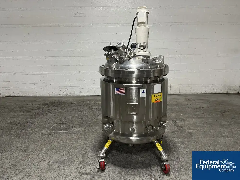 USED Precision 400 Liter Precision Stainless Reactor, 316L S/S, 45/90#