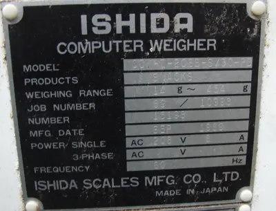 USED ISHIDA CCW-Z-208B-S/30-PB